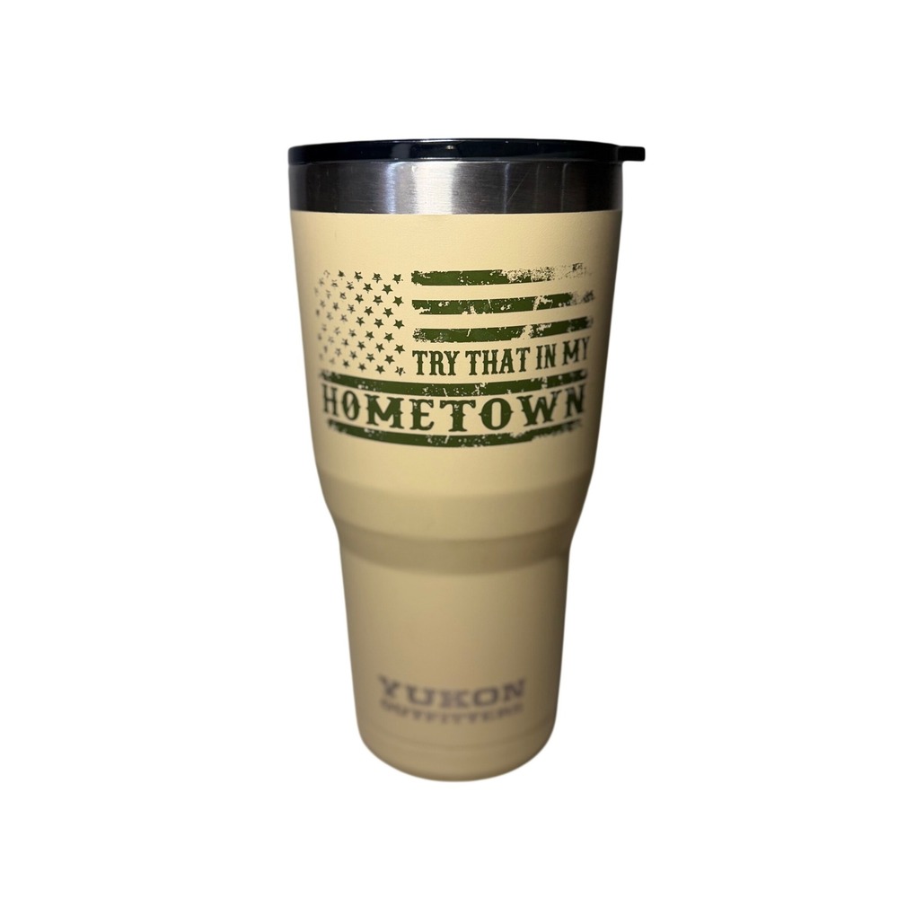 Yukon‎ Outfitters 30oz Tumbler Try That In My Hometown Tan Stainless Travel Mug